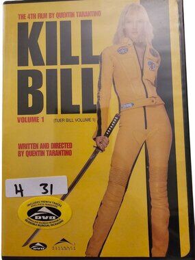 Kill Bill Volume 1 DVD By Quentin Tarantino - Bilingual Packaging Includes Frenc